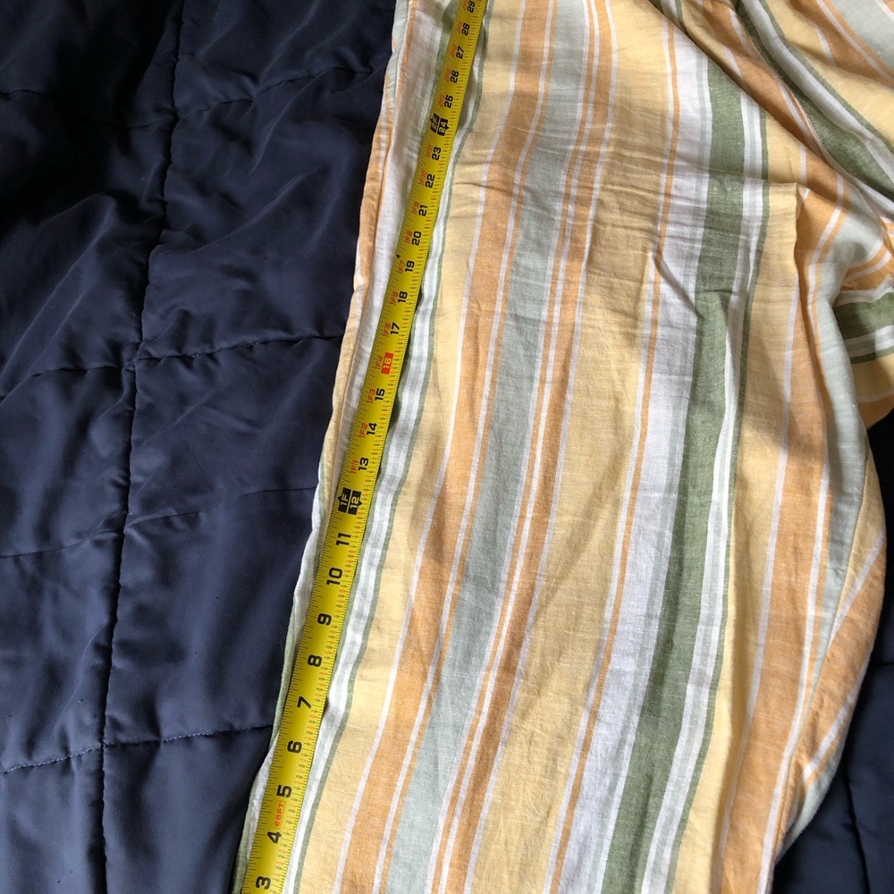 croft & barrow Yellow, Green and White Striped Capris - Picture 3 of 5